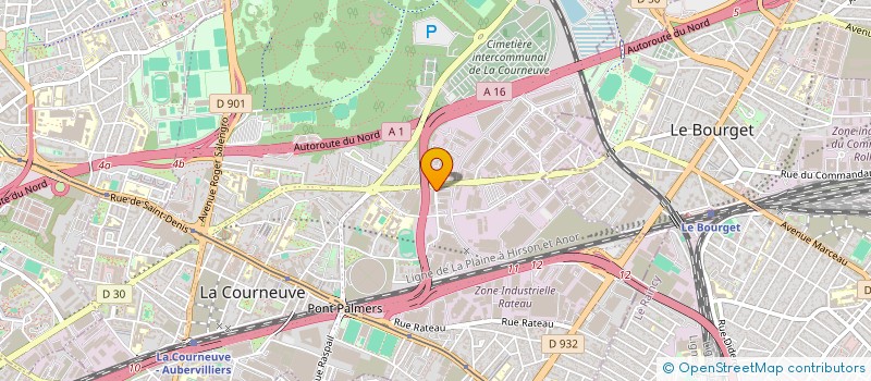 localisation de l'entreprise KEAB MERMOZ à LA COURNEUVE