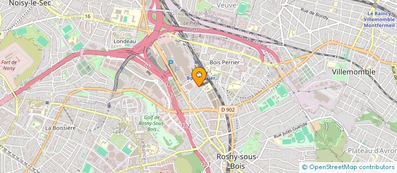 localisation de l'entreprise KEAVI à ROSNY-SOUS-BOIS