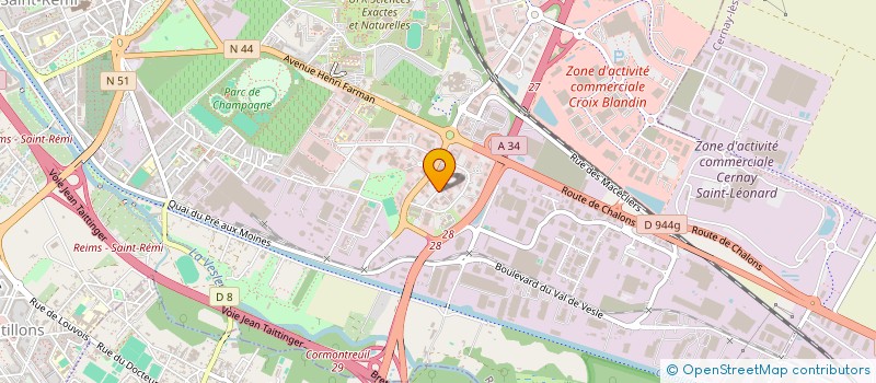 localisation de l'entreprise KEB'S TRANSPORT ET LOGISTIQUE à REIMS