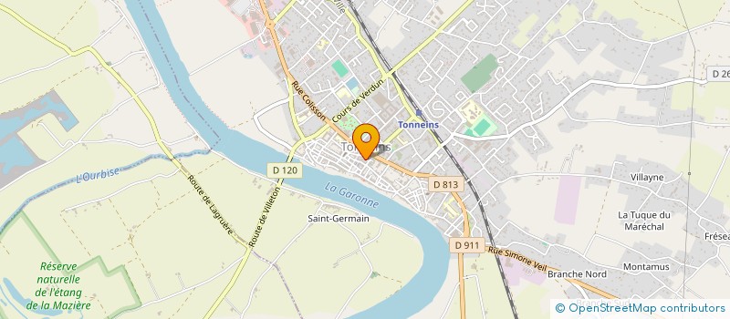 localisation de l'entreprise KEBAB  TONNEINS