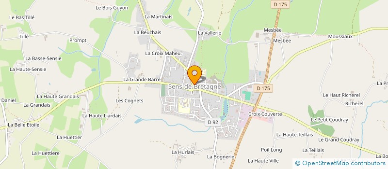 localisation de l'entreprise KEBAB BRETON  SENS-DE-BRETAGNE