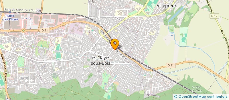 localisation de l'entreprise KEBAB DE LA GARE  LES CLAYES-SOUS-BOIS