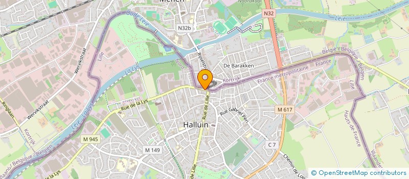 localisation de l'entreprise KEBAB LA LYS  HALLUIN