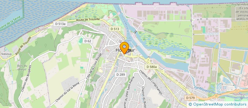 localisation de l'entreprise KEBRO à HONFLEUR