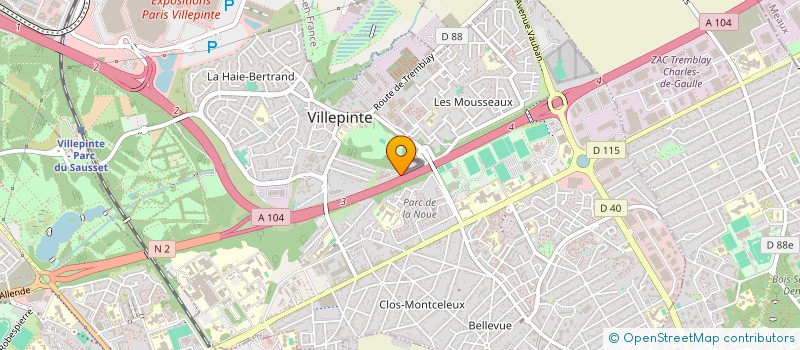 localisation de l'entreprise KECHID à VILLEPINTE
