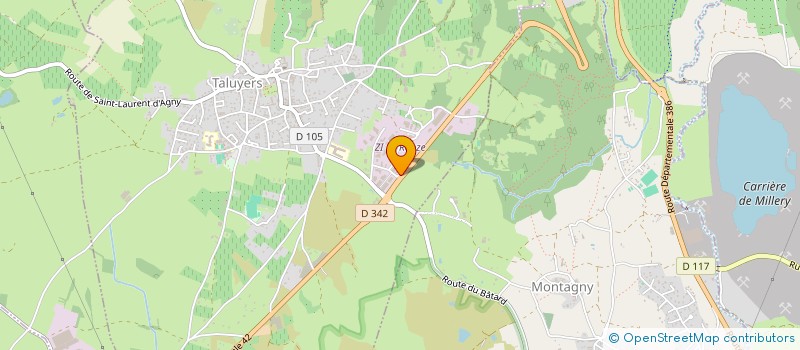 localisation de l'entreprise KECI  TALUYERS