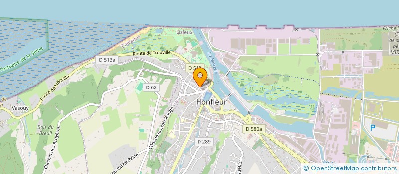 localisation de l'entreprise KEDEBLABLA & DETRACAS ASSOCIES à HONFLEUR