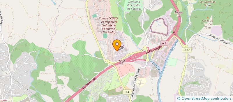 localisation de l'entreprise KEDEFI GESTION à FREJUS