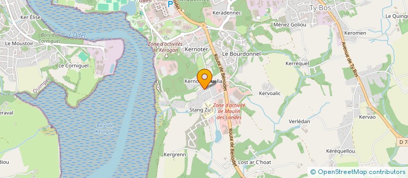 localisation de l'entreprise KEDI  QUIMPER