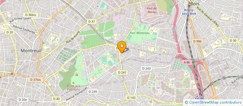 localisation de l'entreprise KEDMOS à MONTREUIL