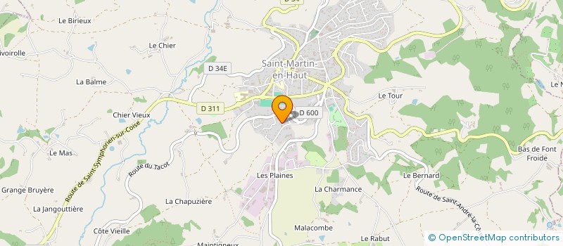 localisation de l'entreprise KEDO  SAINT-SYMPHORIEN-SUR-COISE