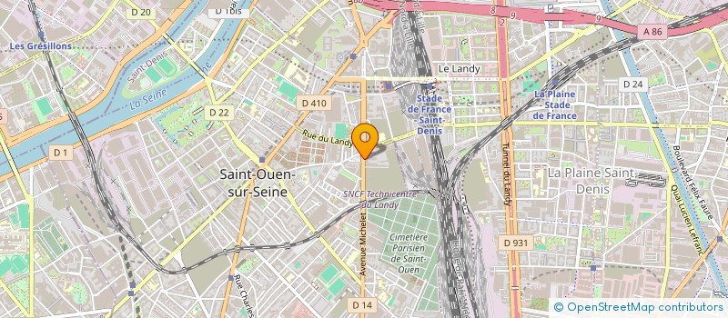 localisation de l'entreprise KEED à SAINT-OUEN-SUR-SEINE