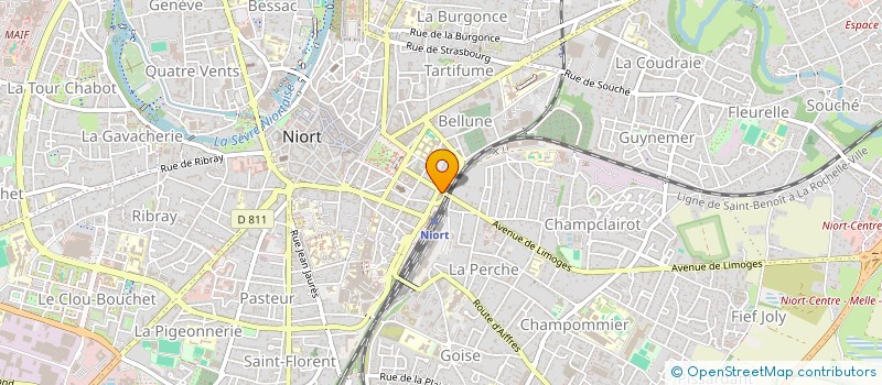 localisation de l'entreprise KEELY à NIORT