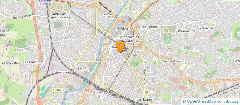 localisation de l'entreprise KEEN BATIMENT  LE MANS