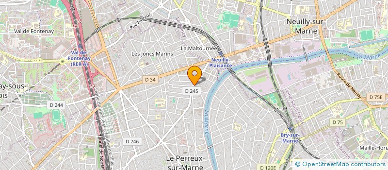 localisation de l'entreprise KEESOFTE  LE PERREUX-SUR-MARNE