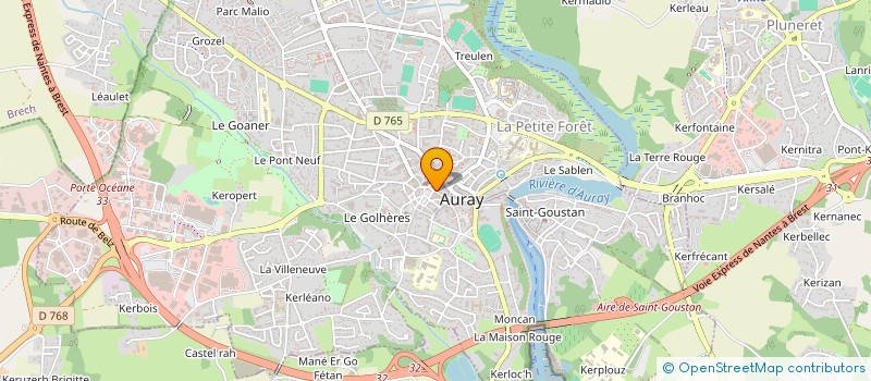 localisation de l'entreprise KEFREN à AURAY