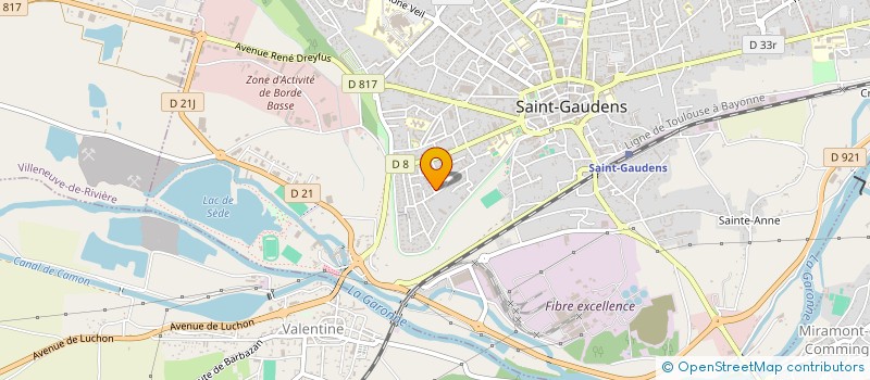 localisation de l'entreprise KEGAMA FINANCIERE  SAINT-GAUDENS