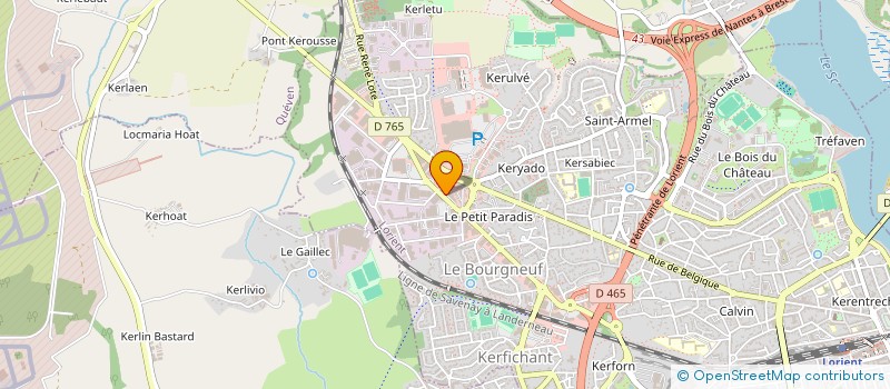 localisation de l'entreprise KEGINIEU à LORIENT