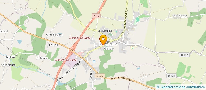 localisation de l'entreprise KEJ à MONTLIEU-LA-GARDE