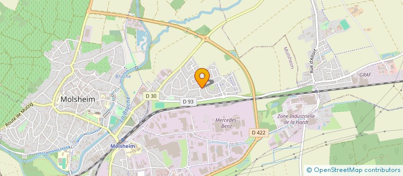 localisation de l'entreprise KEJ  MOLSHEIM