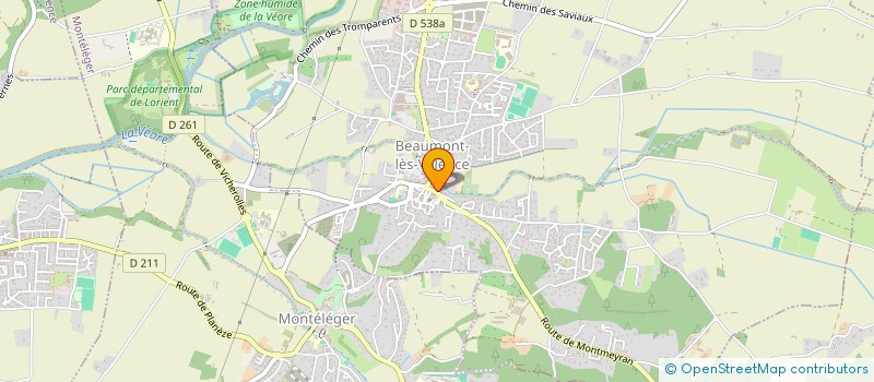 localisation de l'entreprise KEL'COIFFURE à BEAUMONT-LES-VALENCE