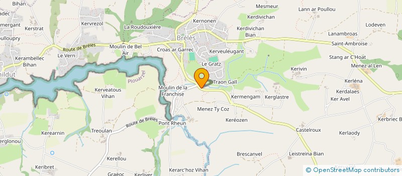 localisation de l'entreprise KEL IROISE  BRELES
