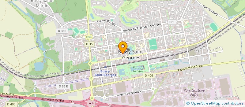 localisation de l'entreprise KEL'S DIAMANT  BUSSY-SAINT-GEORGES