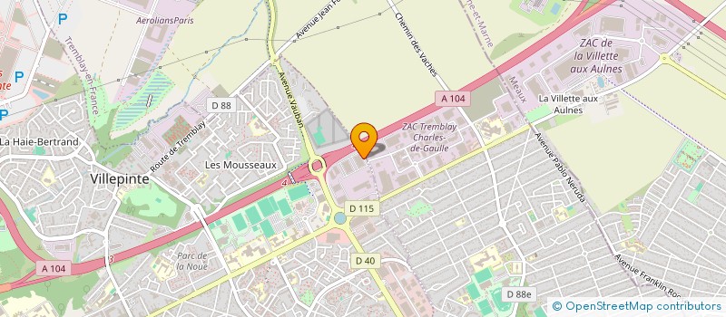 localisation de l'entreprise KELEE  VILLEPINTE