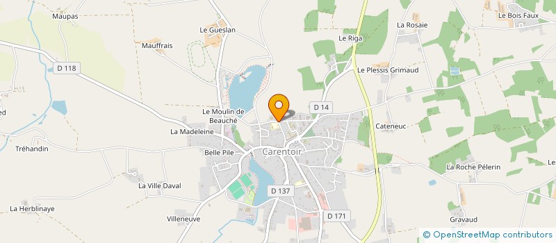 localisation de l'entreprise KELENEC à CARENTOIR