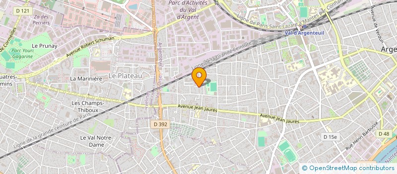 localisation de l'entreprise KELES  ARGENTEUIL