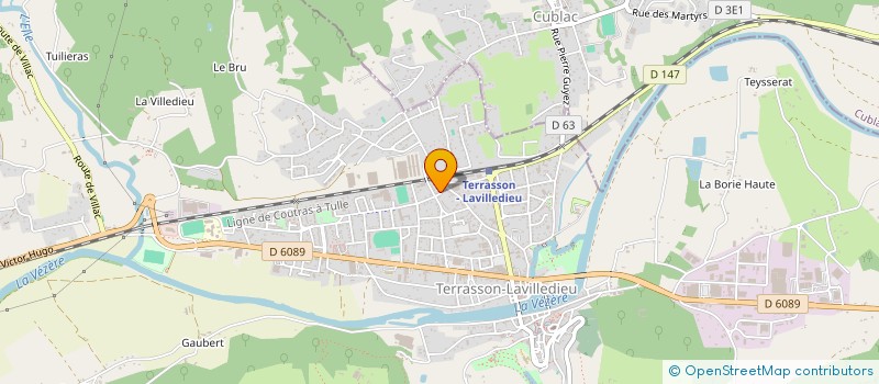 localisation de l'entreprise KELES à TERRASSON-LAVILLEDIEU