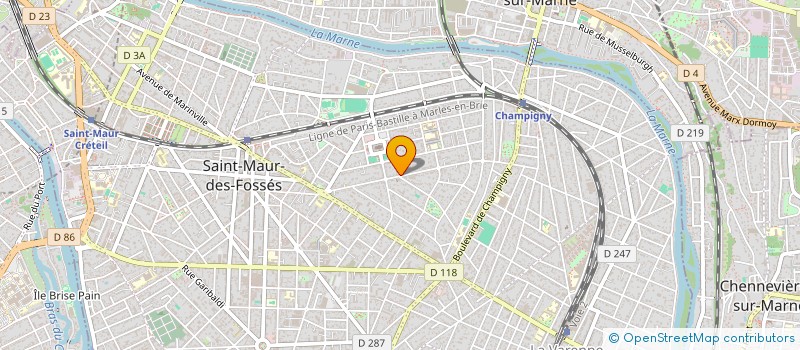 localisation de l'entreprise KELI à SAINT-MAUR-DES-FOSSES