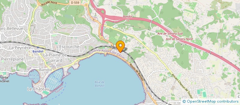 localisation de l'entreprise KELIA à SANARY-SUR-MER