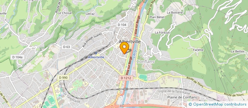 localisation de l'entreprise KELIAN  ALBERTVILLE