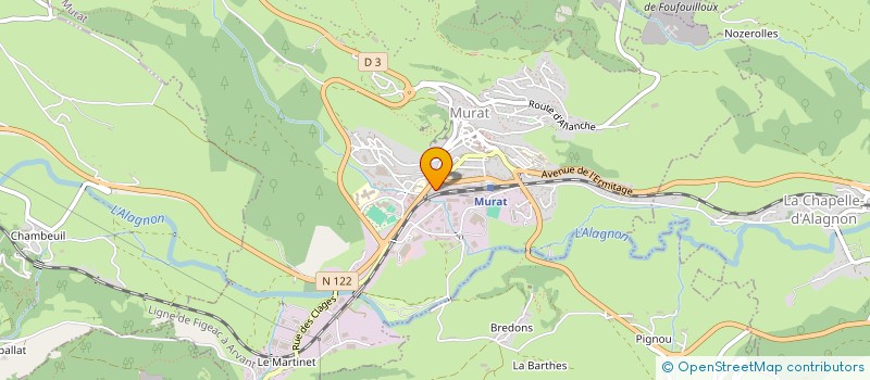 localisation de l'entreprise KELICEA à MURAT