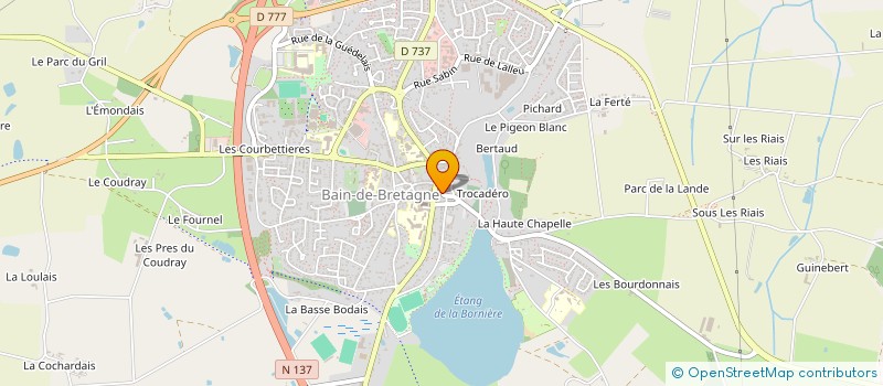 localisation de l'entreprise KELICORNE PIERCING  BAIN-DE-BRETAGNE