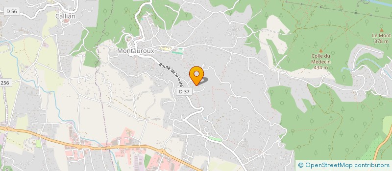 localisation de l'entreprise KELINVEST à MONTAUROUX