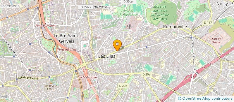 localisation de l'entreprise KELISSIE MANAGEMENT  LES LILAS