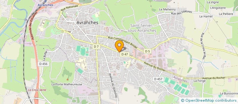 localisation de l'entreprise KELIZA - SOC GRANVILLAISE COUTURE à SAINT-SENIER-SOUS-AVRANCHES
