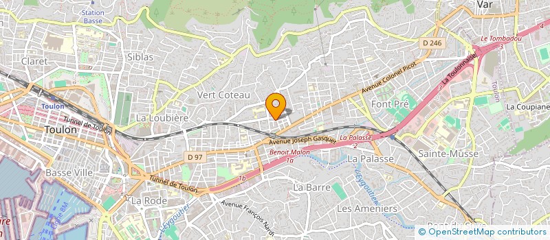 localisation de l'entreprise KELLE ET ASSOCIES  TOULON