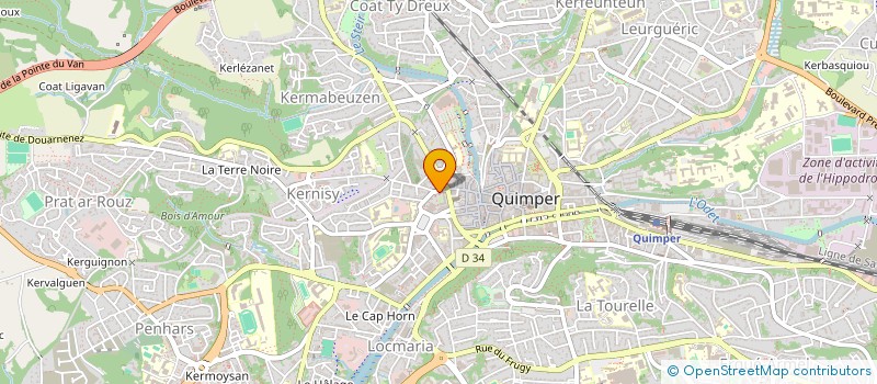 localisation de l'entreprise KELLER à QUIMPER