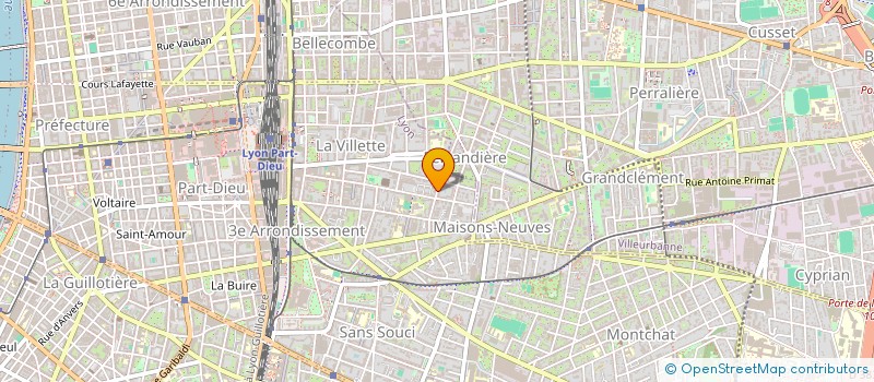 localisation de l'entreprise KELLER DORIAN  LYON 3EME