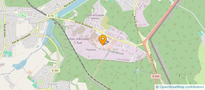 localisation de l'entreprise KELLER LOGISTIQUE  CREUTZWALD