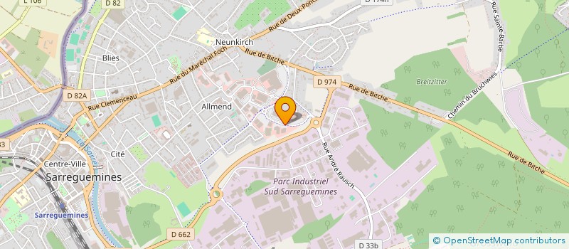 localisation de l'entreprise KELLERECO à SARREGUEMINES