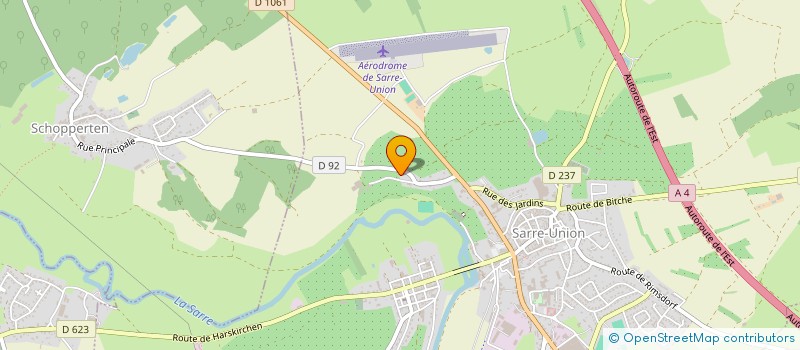 localisation de l'entreprise KELLIBERTA  SARRE-UNION