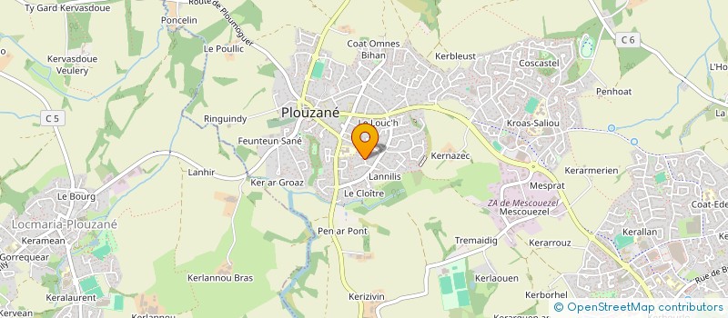 localisation de l'entreprise KELLUA  PLOUZANE