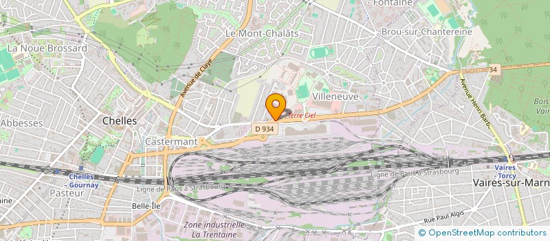 localisation de l'entreprise KELLY à CHELLES