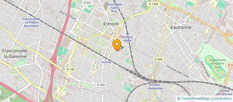localisation de l'entreprise KELLY à ERMONT