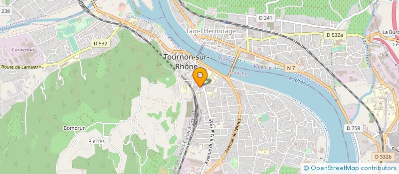 localisation de l'entreprise KELONIA à TOURNON-SUR-RHONE