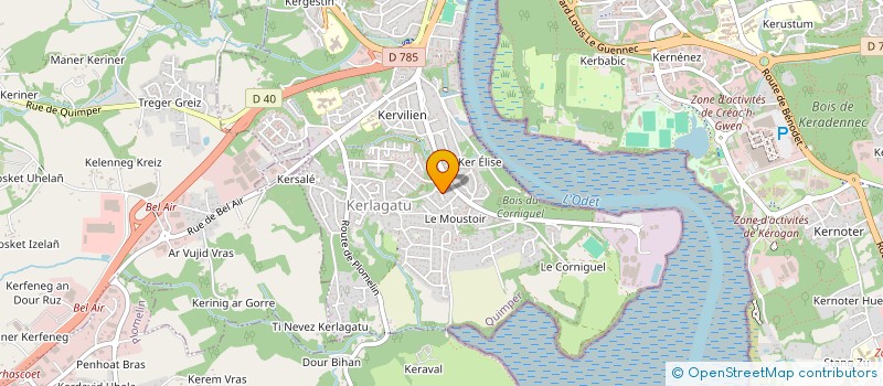 localisation de l'entreprise KELTED à QUIMPER